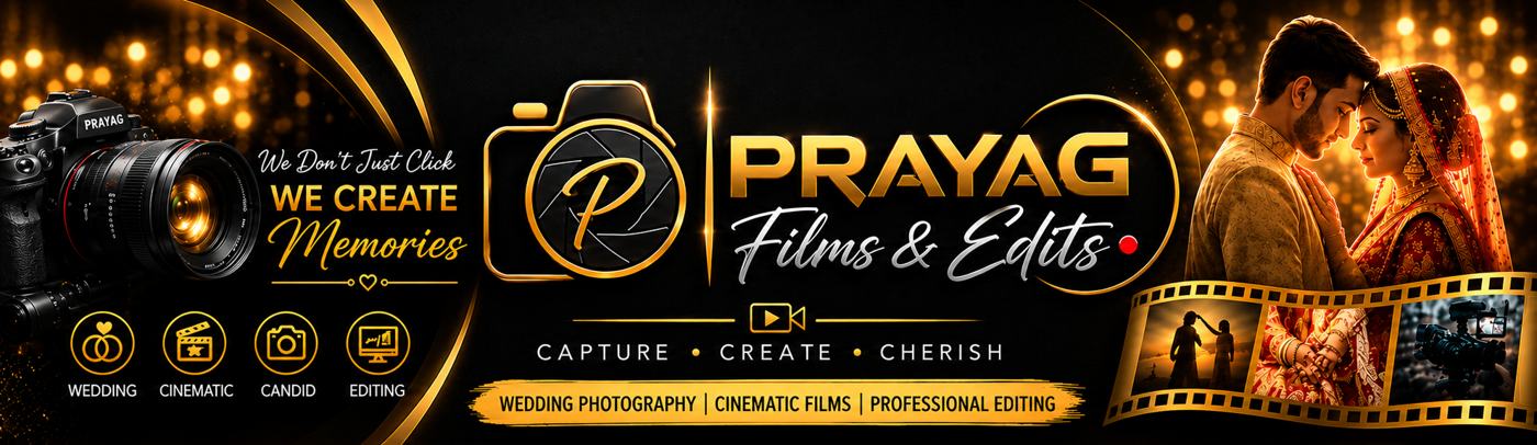 Prayag Films & Edits – Capture, Create, Cherish. Wedding photography, cinematic films, professional editing