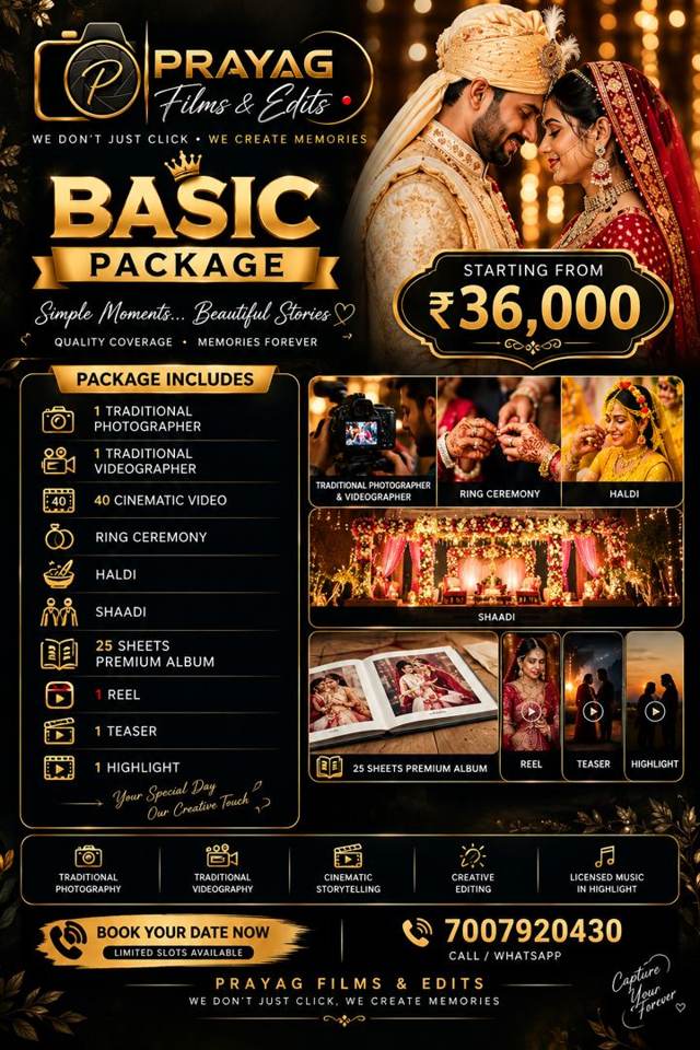 Basic wedding package poster