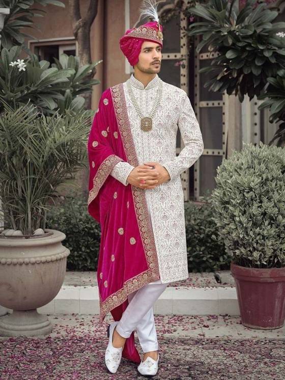 Groom in sherwani