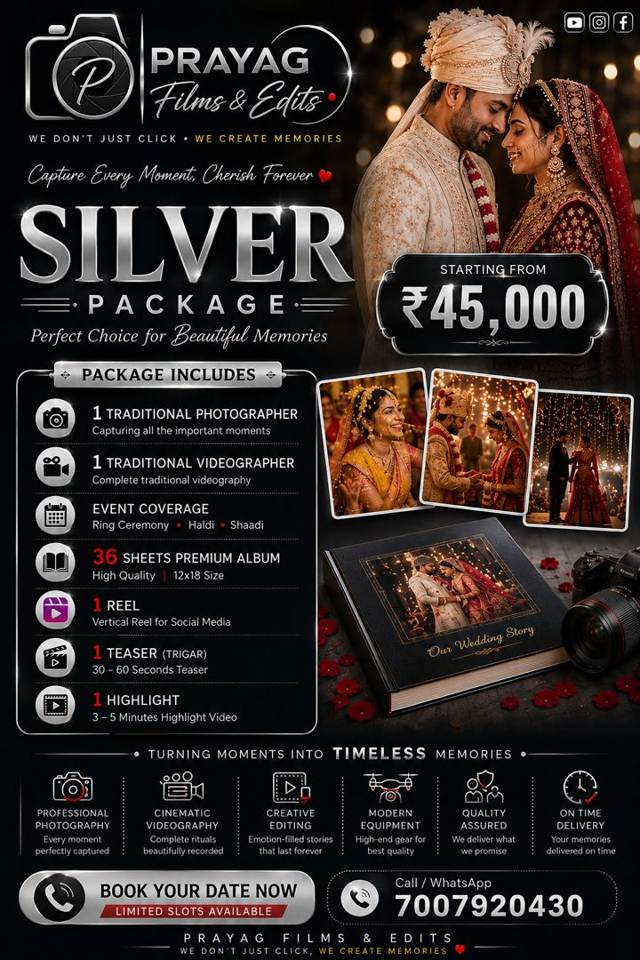 Silver wedding package poster